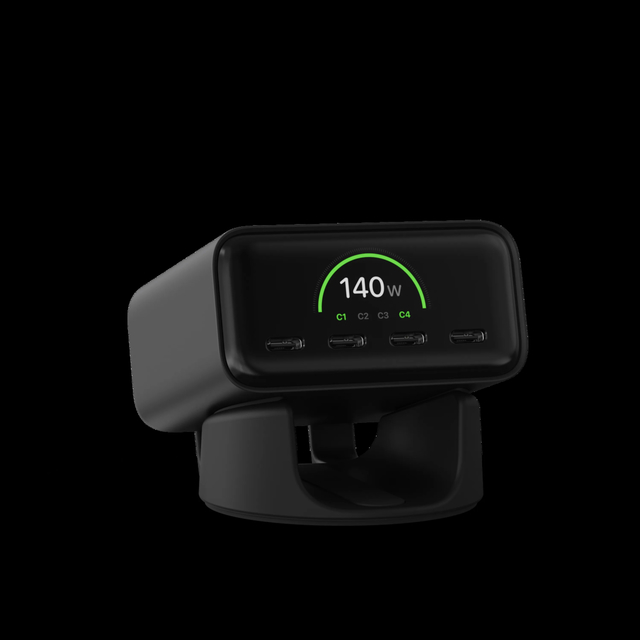 140W GaN Desktop Charger with Digital Display for Fast and Reliable Power