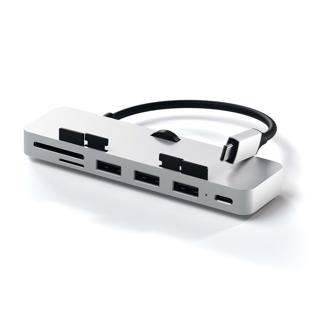 Aluminum USB-C Clamp Hub with 6