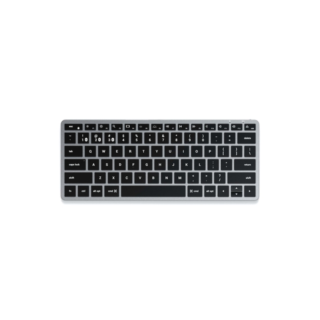 Slim X1 Bluetooth Backlit Keyboard with Multi-Device Connectivity Adjustable Backlighting and Travel-Ready Design