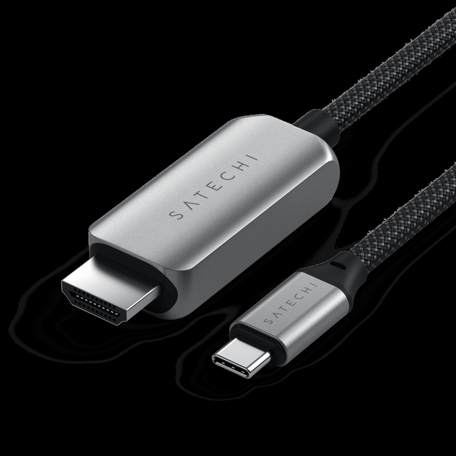 Satechi USB-C to HDMI 2.1 Cable with 8K/60Hz HDR Support and Durable Braided Design