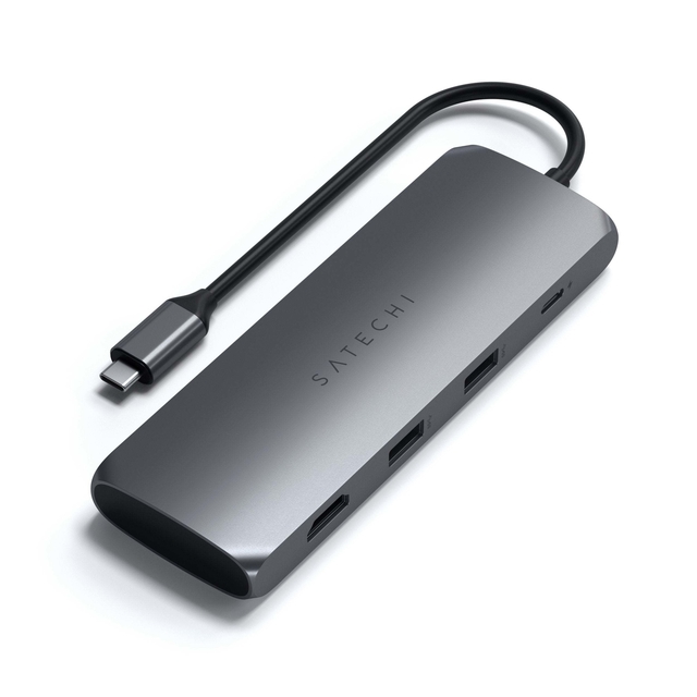 USB-C Multiport Adapter with 100W Power Delivery 4K HDMI Output and Integrated SSD Enclosure