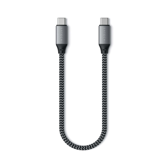 USB-C to USB-C Cable with 100W Fast Charging, 480 Mbps Data Transfer, and Compact 10-inch Length