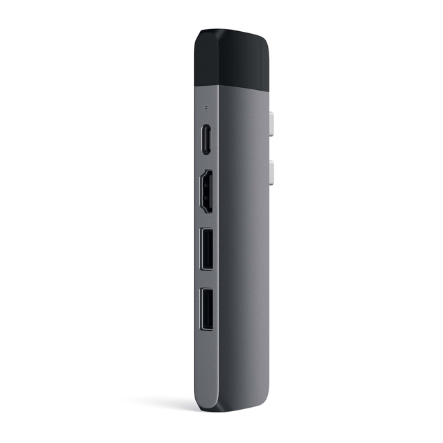 Type-C Pro Hub Adapter with Gigabit Ethernet 87W Power Delivery and 4K HDMI for MacBook