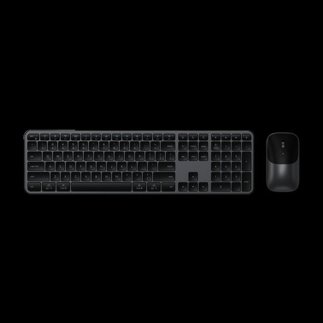 Slim X3 Wireless Keyboard and Mouse Combo with Multi-Device Connectivity, Full-Size Layout, and Quiet Performance