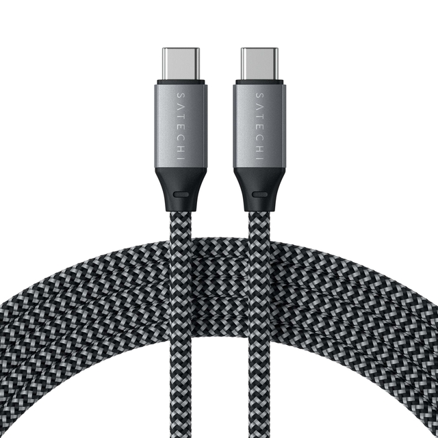 USB-C Charging Cable with 100W Power Delivery, Braided Durability, and Reversible Connectors