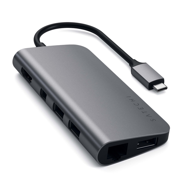 USB-C Multimedia Adapter with 4K HDMI 60W Power Delivery and Gigabit Ethernet for MacBook
