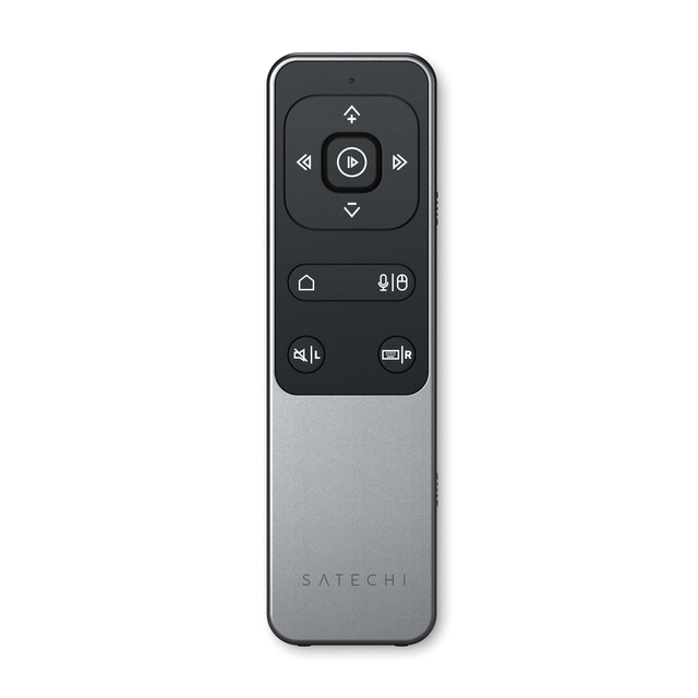 R2 Bluetooth 5.1 Multimedia Remote Control with Ergonomic Design and Siri Voice Support