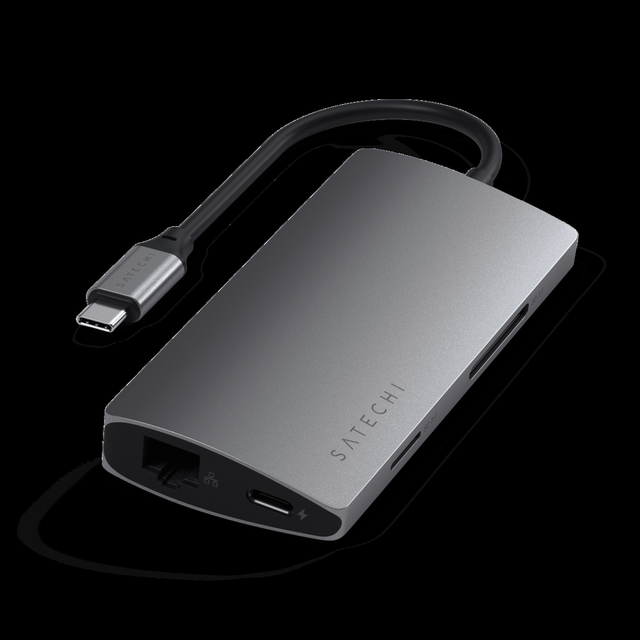 Type-C Multi-Port Adapter with 4K 60Hz HDMI Gigabit Ethernet and USB 3.2 Gen2 Ports
