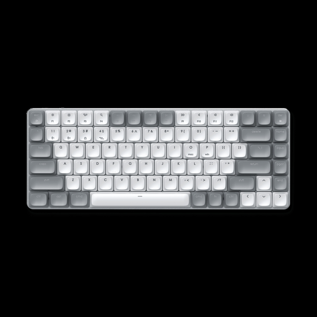 SM1 Slim Mechanical Bluetooth Keyboard with Tactile Low-Profile Brown Switches, Adjustable Backlighting, and Cross-Platform Compatibility