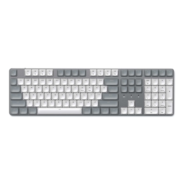 SM3 Slim Mechanical Bluetooth Keyboard with Rechargeable 2500mAh Battery, Quiet Tactile Experience, and Multi-Device Workflow