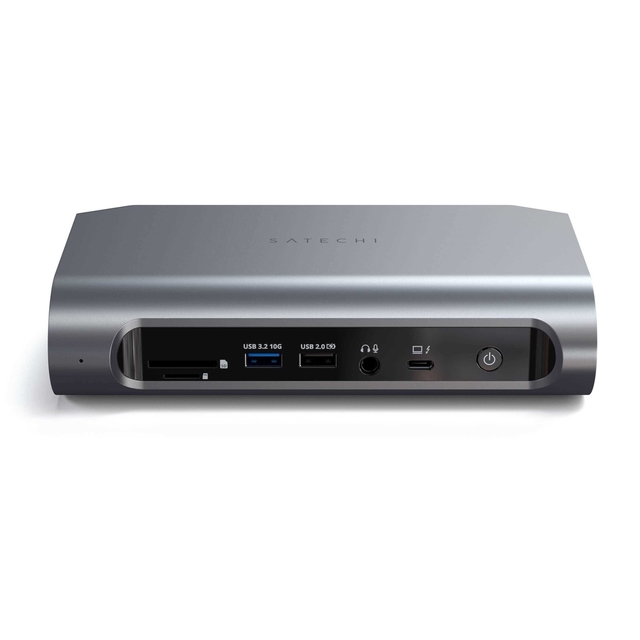 Thunderbolt 4 Multimedia Dock with 96W PD Passthrough, 40Gbps Data Transfer, and Four External Displays Support